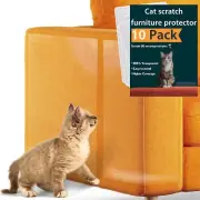 Anti Cat Scratch Furniture Protector, 10 Pack, Cat Couch Protector, Couch Pro...