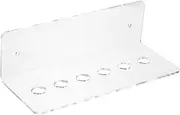 Ipetboom Clear Acrylic Slot Scissors Holder Rack for Hairdressers Wall Mounted Organizer for Hair Stylist Shears Convenient Storage for Home and Salon Use