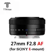TTArtisan 27mm F2.8 Auto Focus APS-C Lens For Sony E-mount Camera A5000 A6500