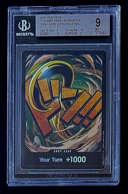 BGS 9 One Piece Don!! Card Crocodile - English - Foil - PRB01 - Graded