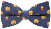 Men's Bow Ties Pre-Tied Adjustable Fun Pattern Bow Ties for Men Orange