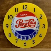 14-3/8" Pepsi Round Replacement Clock Face for Pam Clock FREE SHIP