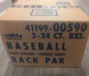 1989 Fleer Rack Pack Baseball Case (3-24 ct.) Griffey, Ripken