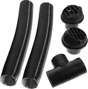 GLEAVI 1 Set Car Heater Duct Shaped Ducting Kit for Auto Heater Includes Outlets Connector Removable Front Panel for Easy Installation and Optimal Airflow