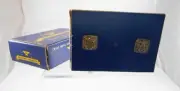 Hilborn Hamburger Cufflinks Sterling Silver Armed Forces Federal Eagle NOS MIB