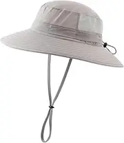 [Home Prefer] Men's Sun Hat UPF50+ Light Weight Bucket Hat Wide Brim Fishing Hat