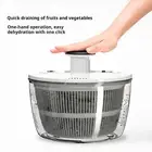 Food Storage Container Capacity Salad Spinner with Non-slip Rubber Base
