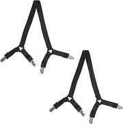 Abaodam Bed Sheet Fasteners Quilt Cover Holders Adjustable Bed Sheet Straps Bedding Clips Durability Slip Design