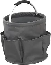 Garende Garden Tool Bag Organizer for Outdoor Activities with Storage Basket, Gray, as described