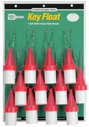 Lucky Line 92112 Key Buoy Float with Ball Chain Red 12 Per Card