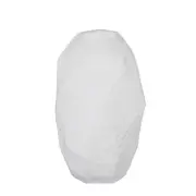 [James Lane] Rufus Vase Frosted Glass White - 27cm