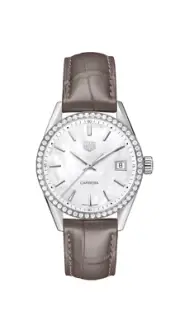 TAG Heuer Carrera Diamond MOP Dial 36mm Stainless Steel Watch WBK1316.FC8258