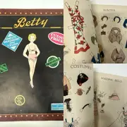Antique 1932 Paper Dolls Book “Betty” By Julia Huggins UNCUT AND COMPLETE!