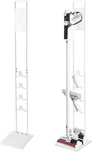 Vacuum Cleaner Stand, Vacuum Cleaner Organizer for Gen5 V15s V15 V12 Slim V11 V10 V8 V7 V6, Portable Vacuum Cleaner Stand, No Drilling the Wall (White)