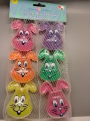 Vintage KMart Retro Plastic Fill Or Hang Easter Bunny Eggs NEW Fillable
