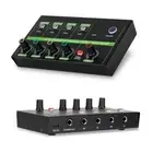 4 Channel Audio Mixer Microphone Low-noise Mono Stereo Line Mixer LINE/MIC V6P0