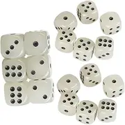 Vaguelly 6 Sided Glow Dice Set Luminous Acrylic Dice for Math Teaching Board Game Fun