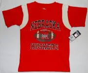 NEBRASKA CORNHUSKERS YOUTH T SHIRT SHORT SLEEVE PROEDGE S M L XL NWT GRAY/RED