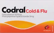 Codral Cold & Flu Tablets 20 Pack| Paracetamol Relieves Headaches |Reduce Fevers