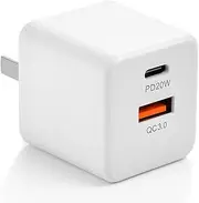 DEEN 20W USB C Charger – Dual Port Fast Charger Compatible with iPhone Charger 16/15/14/13/12/11/X/XS and for Samsung S24/S23/S22/S21/Ultra, Ideal USB C Adapter for Apple Charger