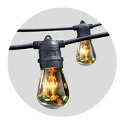 Christmas Festoon String Lights Xmas Bulbs Garden Party - 20m