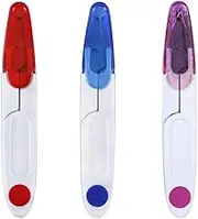 3PCS Portable U Shaped Scissors with Safety Cover for Yarn Cross-Stitch Thread Sewing Cutter Snips - Great for Stitch,Crafts