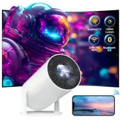 Portable WiFi Bluetooth 5.0 Projector 4K LED Android TV Projector 10000 Lumen AU