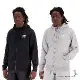 New Balance 男裝 連帽外套 口袋 棉質 灰/黑 MJ31536AG/MJ31536BK