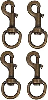CIYODO 2sets Pet Collar Hooks Swivel Joints Traction Rope Buckle Dog Car Travel Harness Accessories 2pcs*2