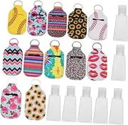 24pcs Bottle Set Shampoo Lotion Bottle Keychain Holders Bottle Portable Empty Bottles Keychain Spray Bottle Travel Bottle Keychain Holder Lipstick Cover Child Neoprene Mini