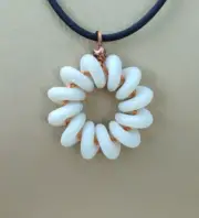 White Spiral Torus Active Resonance Coil Orgone Torsion Field Generator Necklace