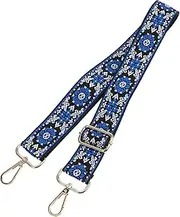 ARTSEWPLY Adjustable Floral Embroidered Strap for Crossbody Bags Durable Guitar Style Handbag Replacement Strap Easy to Attach Purse Accessory for Versatile Use