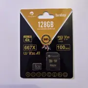 Amplim 128 GB Micro SD Card Plus SD Adapter Memory Card