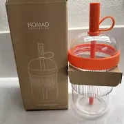 Nespresso & Pantone Limit. edit.ORANGE 540mL NOMAD ICED LARGE COFFEE MUG / CUP /