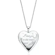Sterling Silver 20mm Fairy-tale Heart Locket Pendant