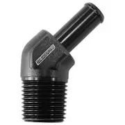 Aeroflow 45° 3/8" NPT to -10 100/450, AF845-06-10ANBLK