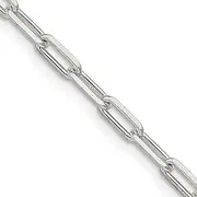[JewelryWeb] 925 Sterling Silver Solid Polished 3.25mm Fancy Link Chain Bracelet Lobster Claw-Link-Bracelet for Women and Men