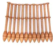 12PCS Lace Bobbin, Wooden Lace Bobbin for Weaving Tools, Tatting Shuttle Weaving Loom Kit for Lace Making Supplies Lace Makers