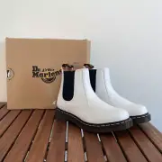 Dr.Martens 2976 Softy T Leather Chelsea Boots White Women 9/UK 7(27475100)$170
