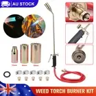 Gas Torch Blow Torch Camping Gun BBQ Flame Maker Burner Barbeque Tool w/3 Nozzle