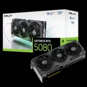 PNY RTX 5080 Graphics Card, 16GB, Triple Fan, PCIe 4.0