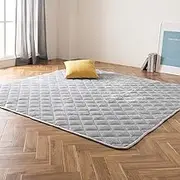 Iris Ohyama KSBA-1919 Kotatsu Futon, Square, Heat Storage Cotton, Velour Material, Stylish, Gray, 74.8 x 74.8 inches (190 x 190 cm)