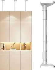 Telescopic Support Poles,Adjustable Table Support Rods | Anti-Tipping Tension Rod, Non-Slip Closet Rod for Bottom of Bed Wardrobe
