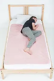 PeapodMats® Leakproof Incontinence Mattress Pads | Washable, Reusable, Breathable Bedwetting Mats | Peach/Pink 3x5