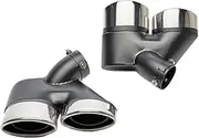 1 Pair Stainless Steel Car Exhaust Tip Muffler Tips Compatible For Benz W211 E Class E240 E280 E320 E350 E430 E500 E63 2002-2007