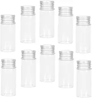 FRCOLOR 24Pcs Mini Glass Bottles Sealed Storage Vials for Liquids Powders Portable Essential Oil Sample Holders for Travel Craft Use