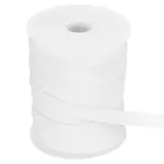 55 Yards Double Fold Satin Bias Tape 1/2 Inch Bias Binding Tape, Bright White
