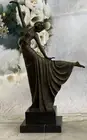 Signed D.H.Chiparus bronze statue art deco dancer sculpture Marble Base Statue