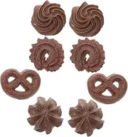 Toddmomy Artificial Biscuit for Display 8 Pack of Simulated Cookie Decor Realistic Fake Cookie Models