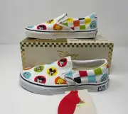 Disney Parks 50th Mickey & Friends Buttons Vans Slip Shoes Men's 5 Women 6.5 NWB